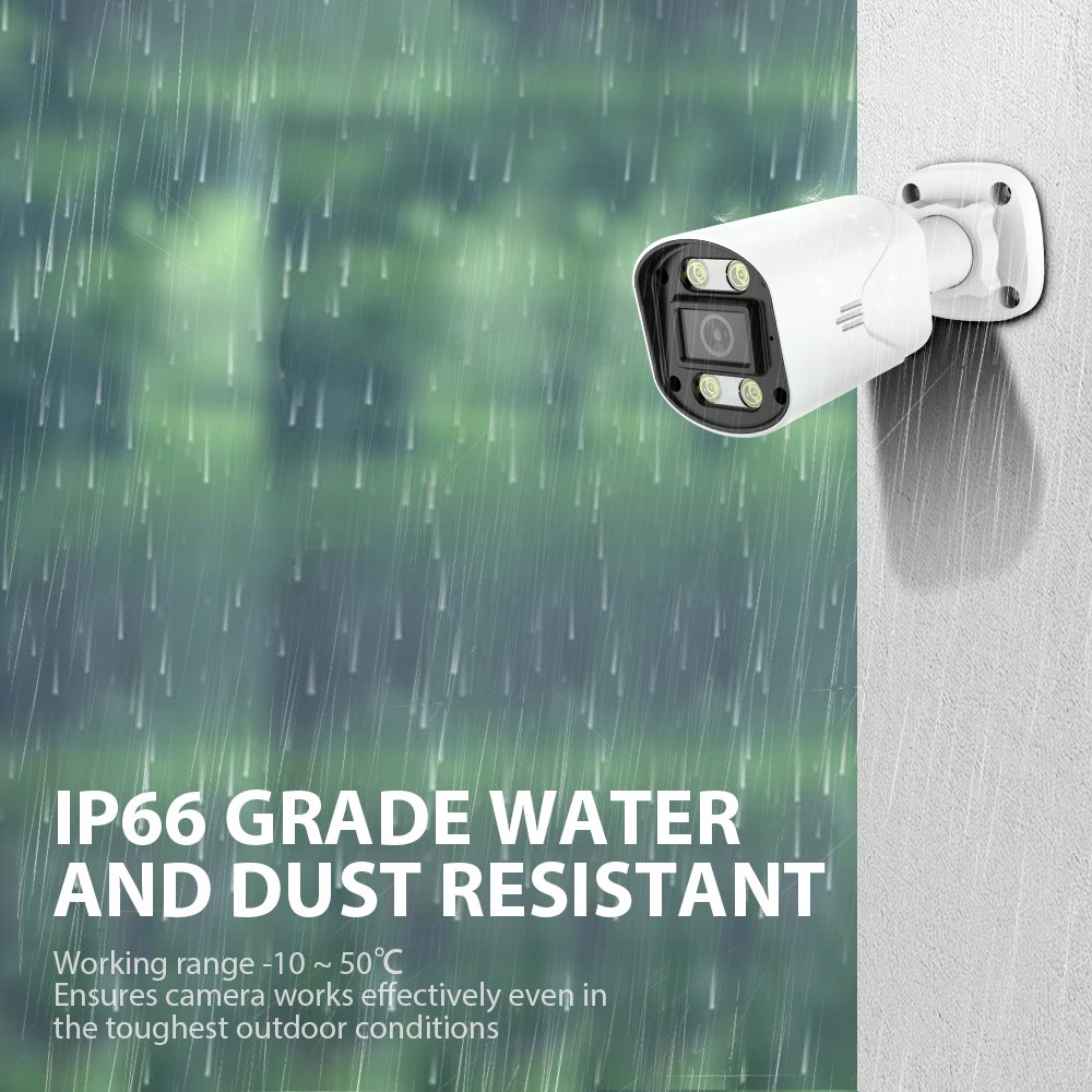WESECUU New product waterproof H.265 1080p 2mp 5mp 8mp cctv bullet camera night vision ahd camera CCTV Camera