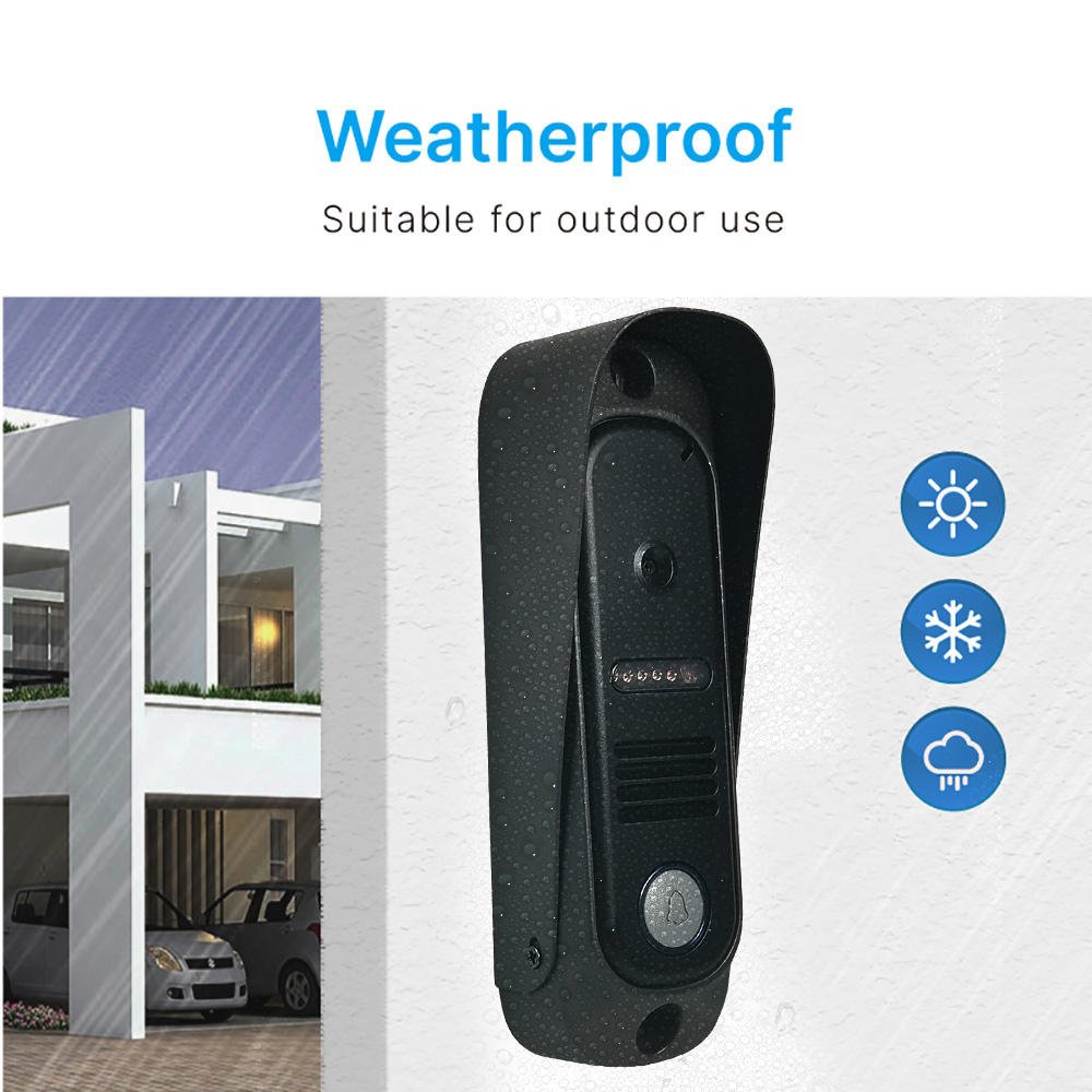 Vandal-proof Door Video Intercom Smart Doorbell Camera 4 Wire Video Intercom System For Villa