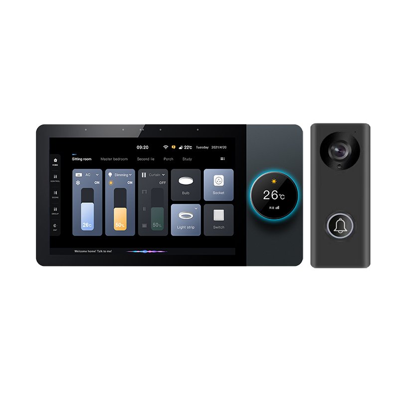 2024 8 inch intelligent Switch Control Panel smart home automation control unit zigbee gateway with tuya smart life APP
