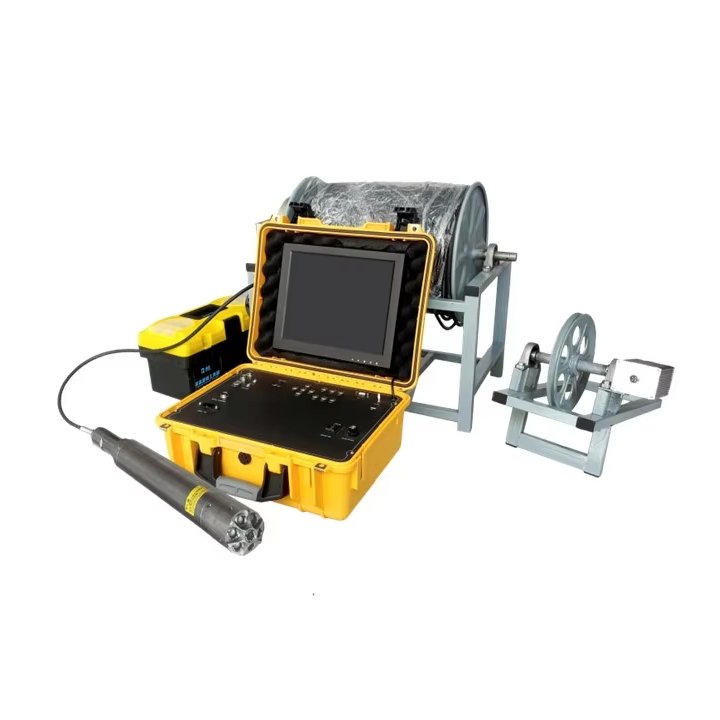 65mm Panoramic Electric Standard Well Camera 200m 12-inch LED High-brightness Electric Deep Well Inspection Camera for Pipeline
