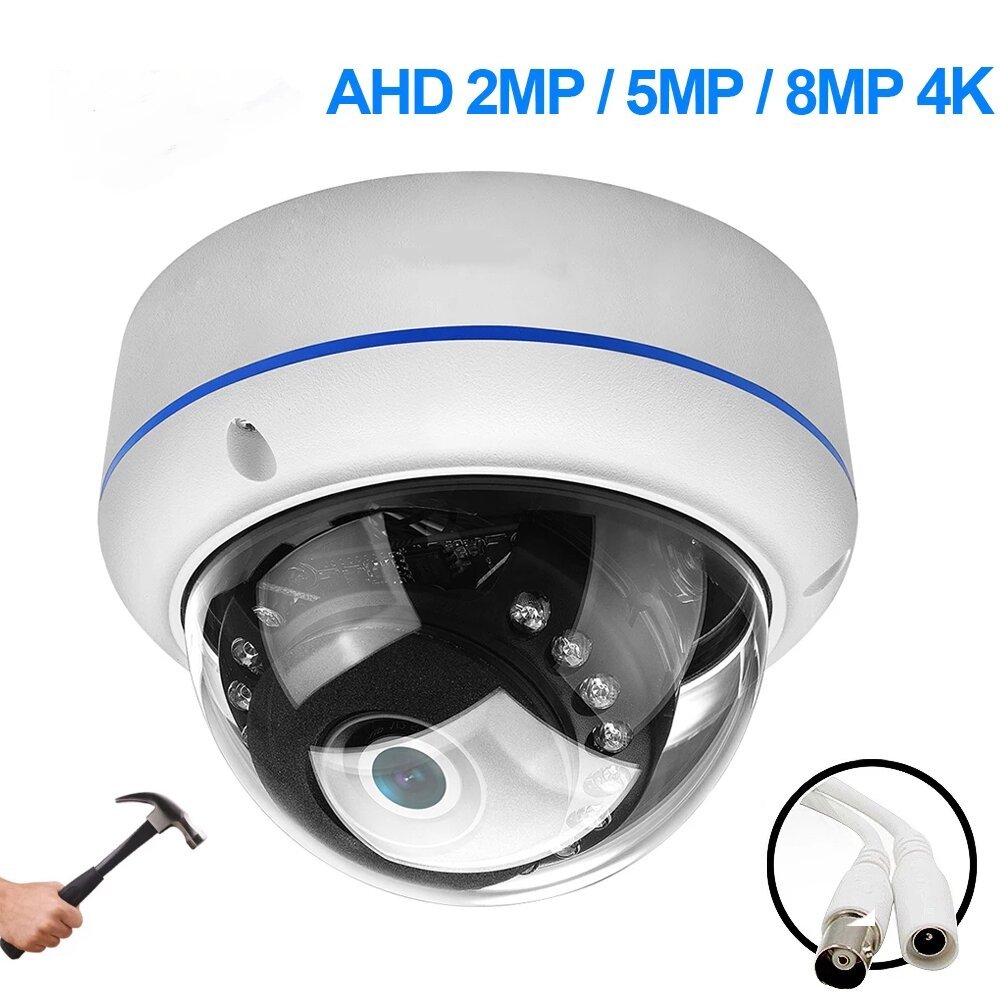 H.265 5MP AHD Security Camera Analog CMOS 3.6mm Vandal-proof Outdoor Indoor Night vision 5MP Dome AHD Camera AHD CCTV Camera