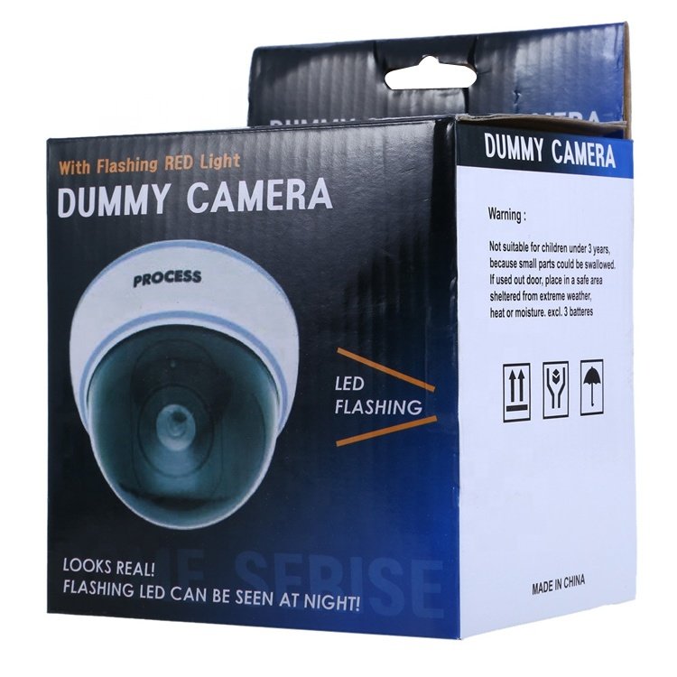 Dome Dummy CCTV Security Camera LED Light Indoor/Outdoor Waterproof Network Night Vision OEM Customizable