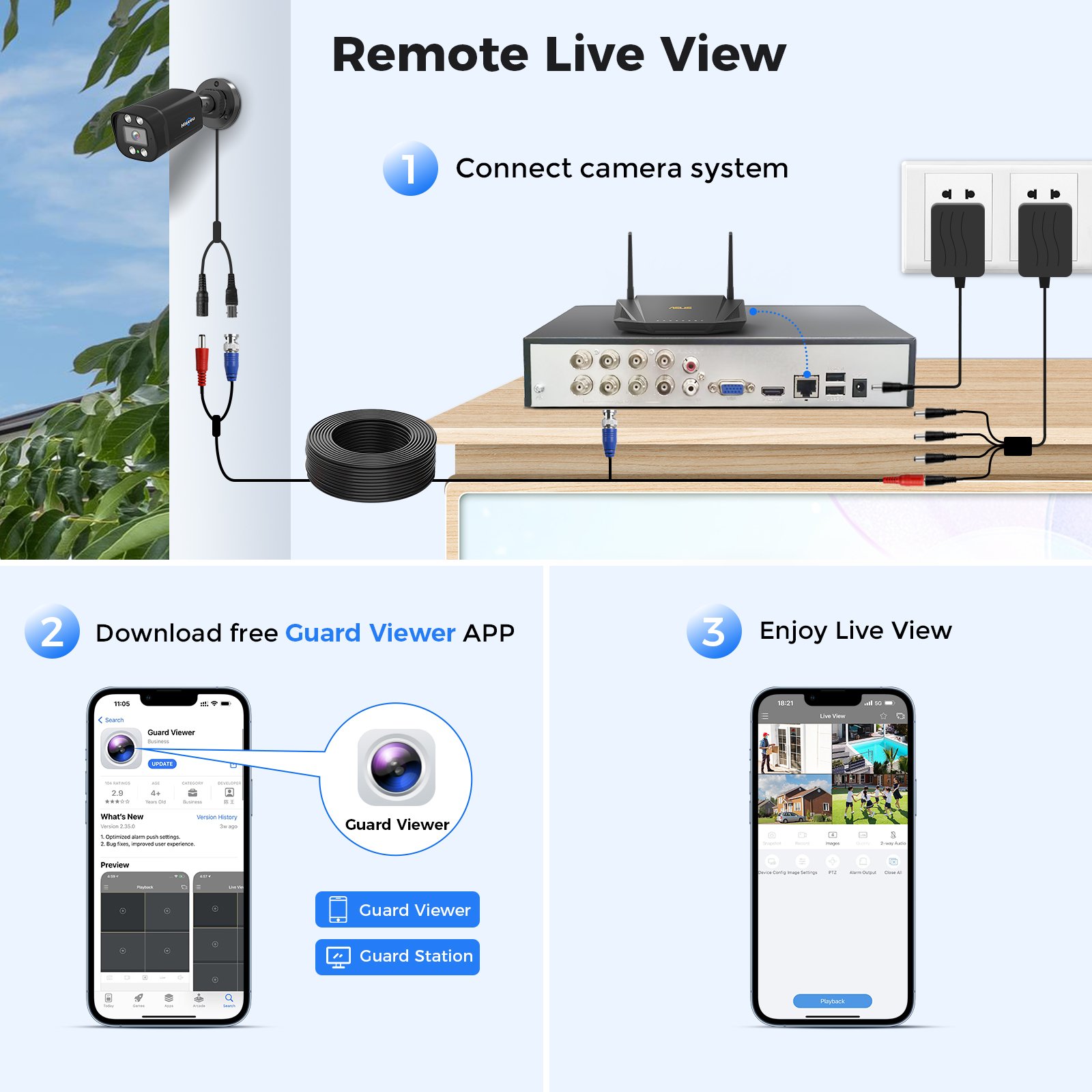 Security Set 4K AHD DVR Kit Camera CCTV Security Camera System Outdoor 1080P 5MP 2MP 4CH 8CH Video Surveillance 4 Channel H.265