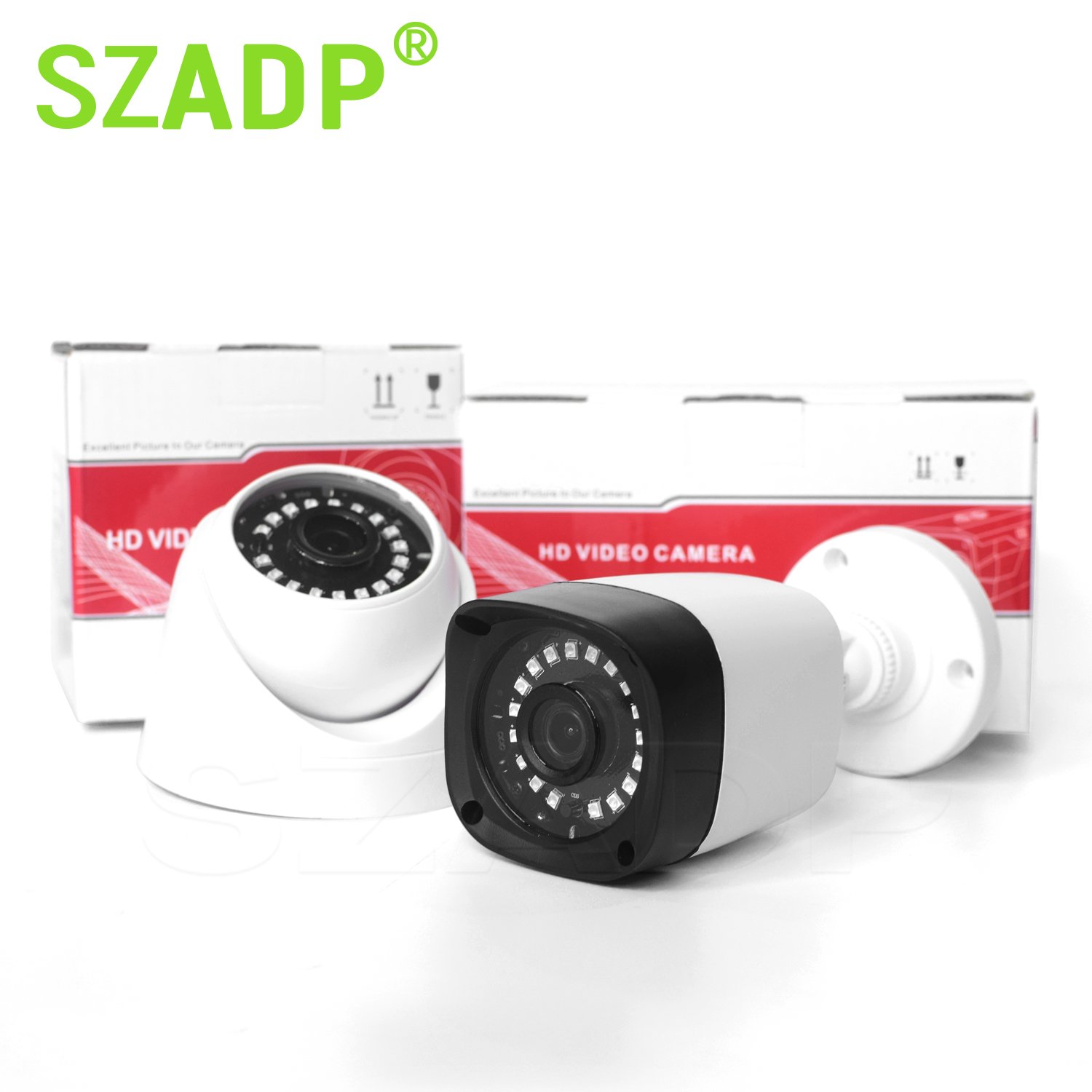 Plastic Housing Analog Waterproof CCTV Camera 720P Indoor AHD Camera Outdoor Night Vision Security Camera