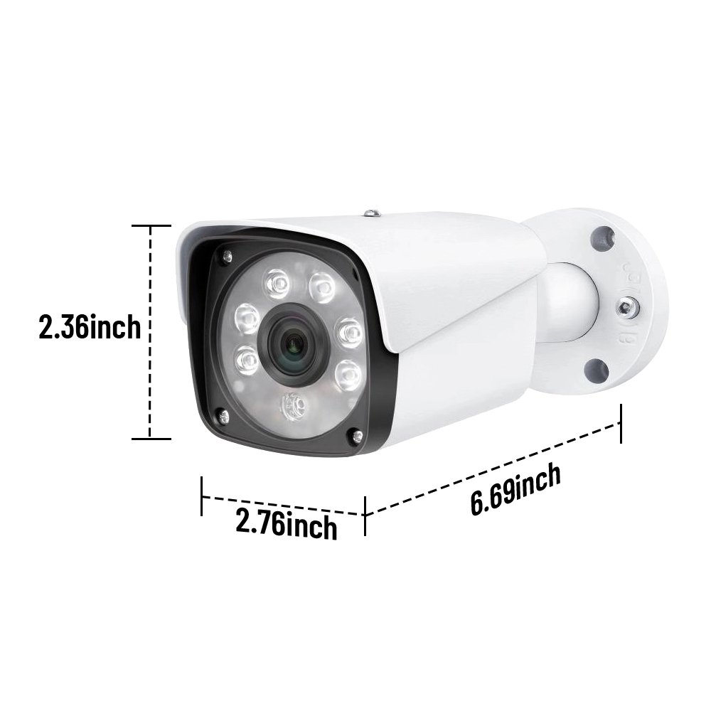WESECUU 5MP DVR NIGHT VISION Surveillance System 4ch Bullet Coaxial Audio IR Led CCTV Camera Security AHD Analog Cameras