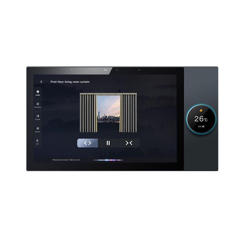 S10 HD LCD Touch Control Panel Wall Mounted Smart home Central Control Gateway With Audio Music Play Light-dimmer Function
