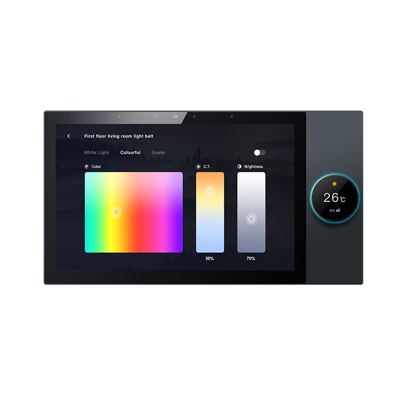 S10 HD LCD Touch Control Panel Wall Mounted Smart home Central Control Gateway With Audio Music Play Light-dimmer Function