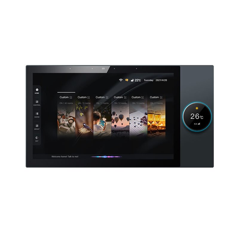 S10 HD LCD Touch Control Panel Wall Mounted Smart home Central Control Gateway With Audio Music Play Light-dimmer Function