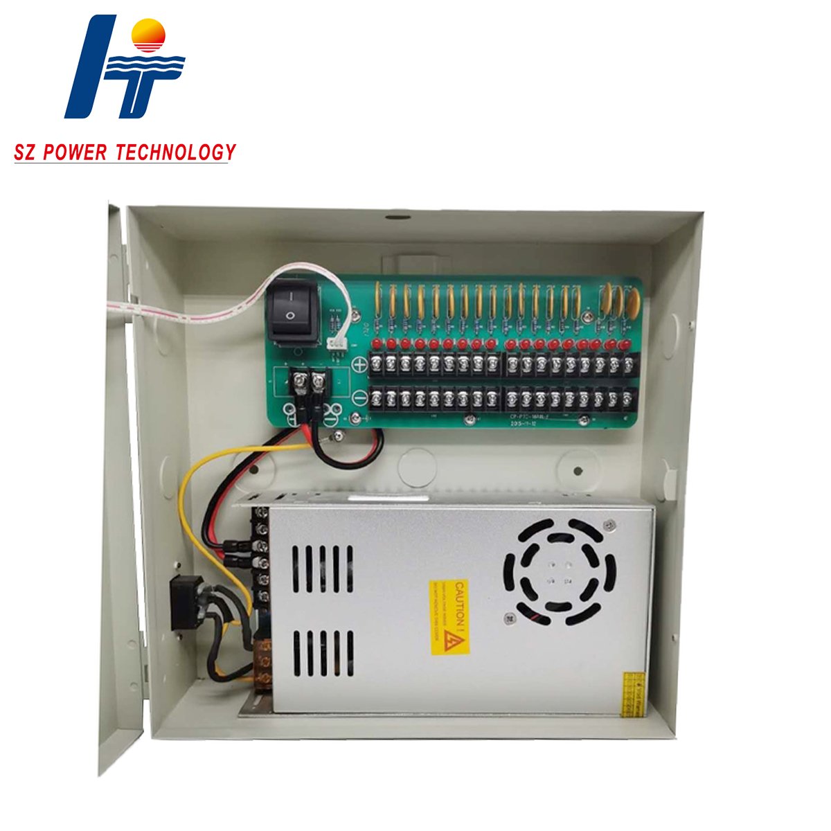 CCTV Power Supply Distribution Box 18CH 12V 20Amps for DVR Security Camera