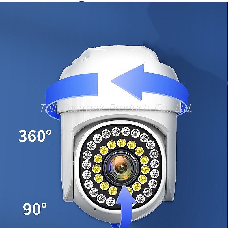 CCTV camera system 8-channel PTZ360 move up and down left and right full color audio XVR warehouse with analog camera kit
