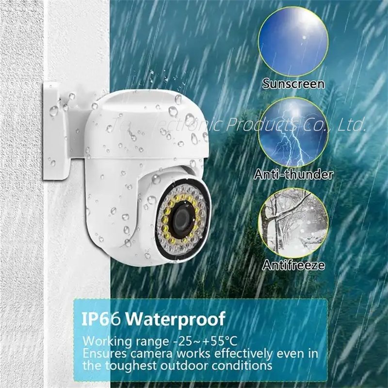CCTV camera system 8-channel PTZ360 move up and down left and right full color audio XVR warehouse with analog camera kit