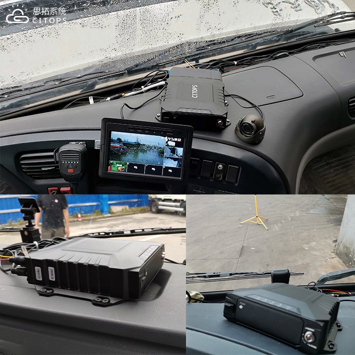 h.265 1080p mobile dvr memory card adas dms mdvr 4ch 8ch 4g / gps / wifi 4 cams for vehicle
