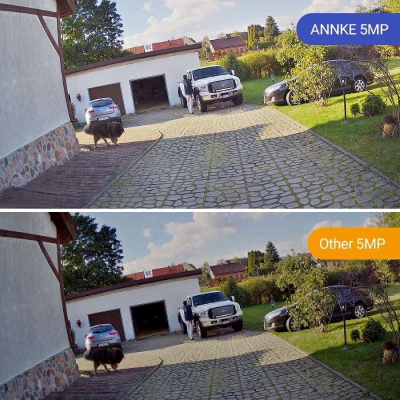ANNKE 5MP 8CH PoE NVR Security Camera System 4pcs IP Outdoor Weatherproof Audio CCTV Surveillance System