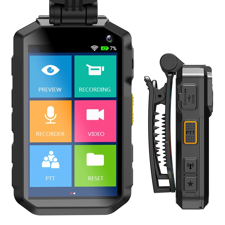 HD 1080p 64G SIM/TF/SD Card Body Worn Camera Waterproof Night Vision 4G Body Camera wifi