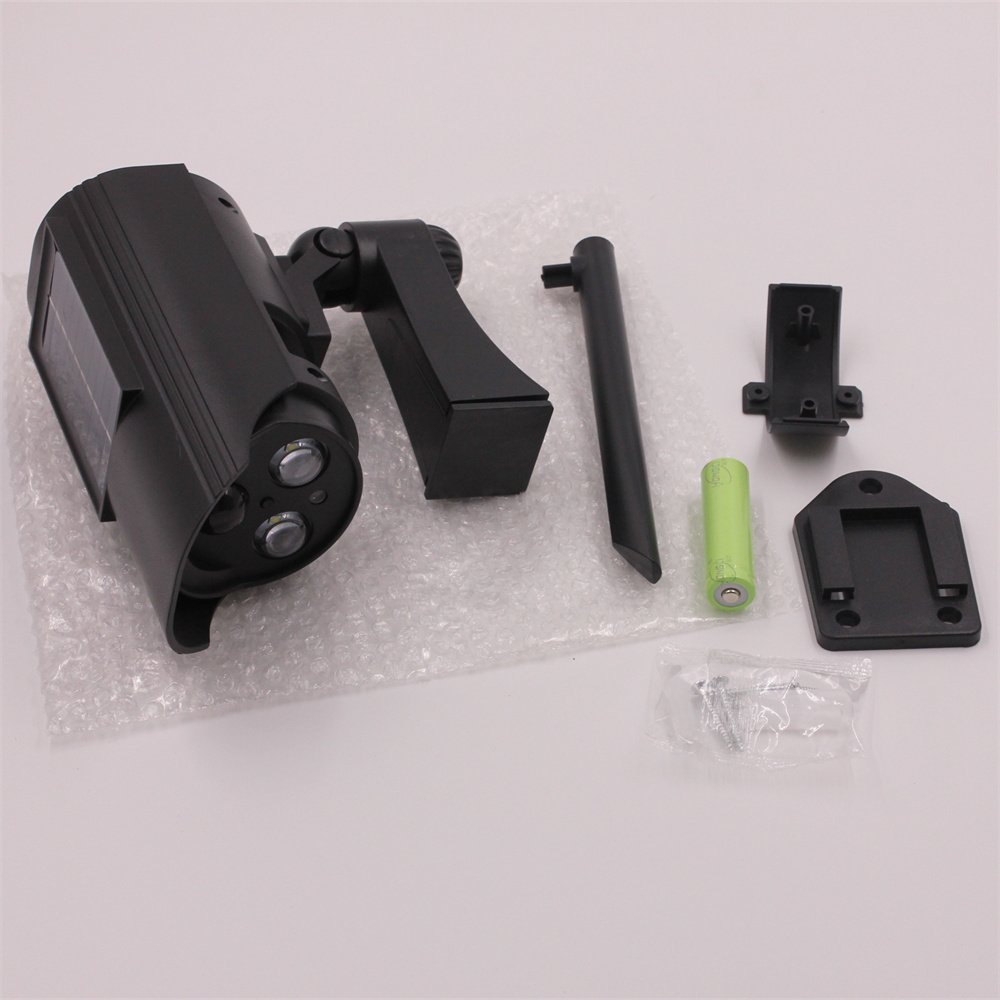 Dummy Camera Solar Powered solar motion infrared sensor Lamp with swivel head Solar Decoy Camera sensor light with solar panel