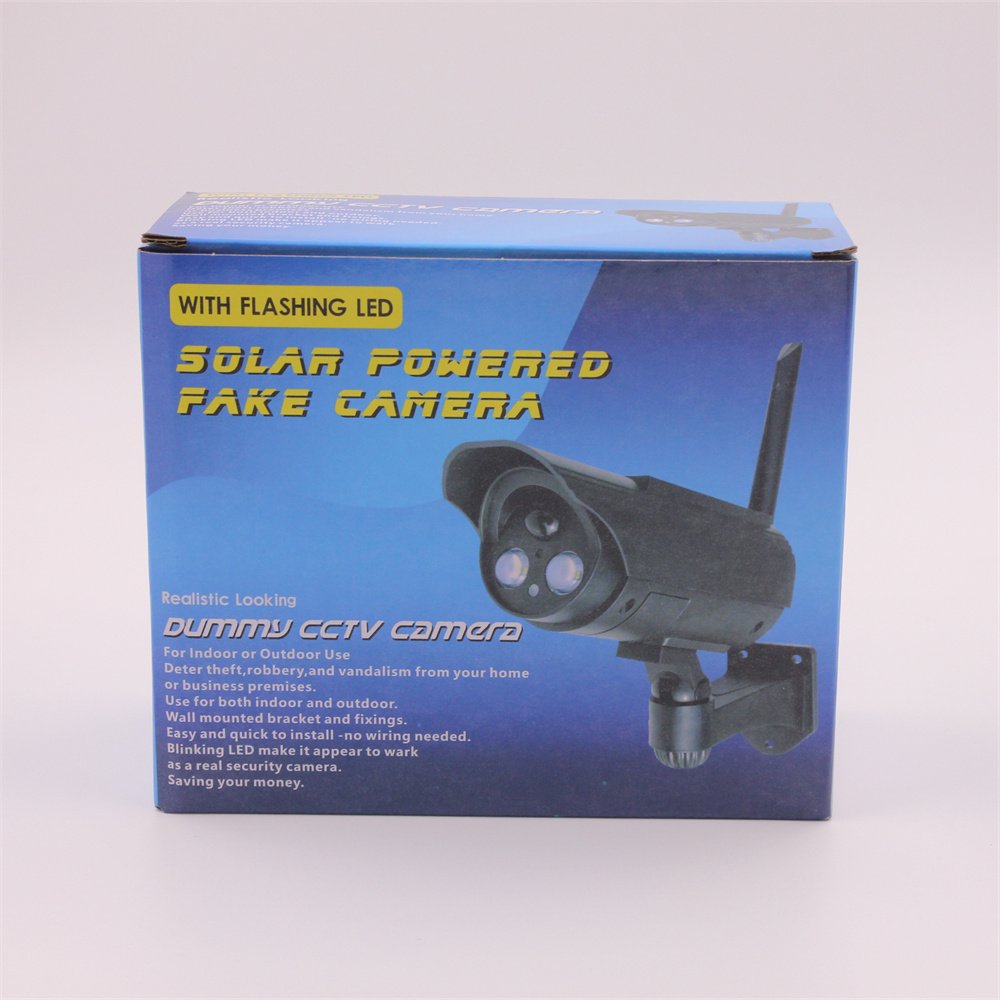 Dummy Camera Solar Powered solar motion infrared sensor Lamp with swivel head Solar Decoy Camera sensor light with solar panel