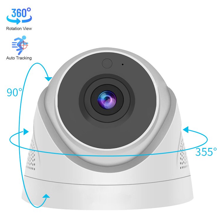WiFi 1080P PTZ IP Camera Smart Home Security Night Vision Indoor Plastic Turret Analog 2MP Wireless CCTV Mini Dome Ip Camera