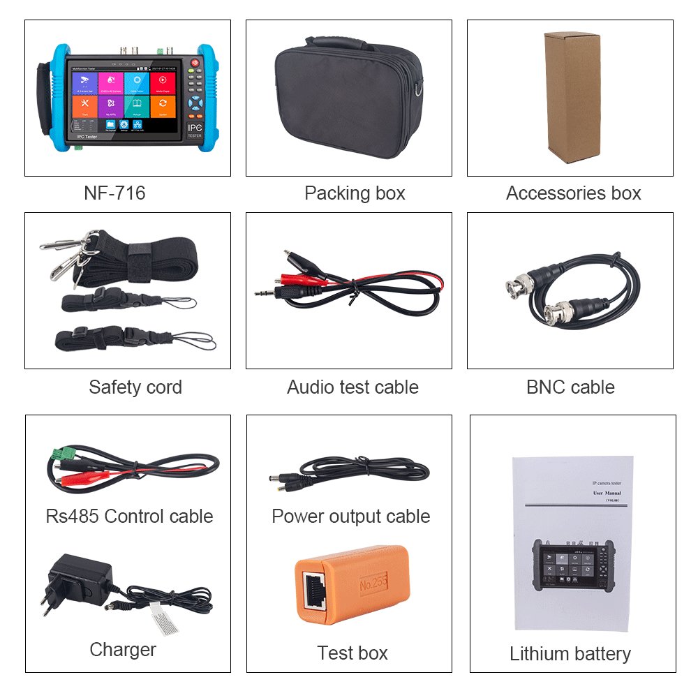 CCTV Camera Diagnostic Equipment Video Monitor Cctv Tester