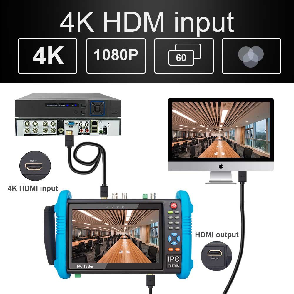 CCTV Camera Diagnostic Equipment Video Monitor Cctv Tester