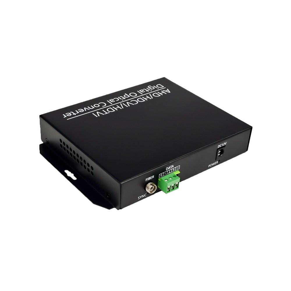 5MP HDCVI TVI AHD 4 channel analog video fiber optic transceivers with RS485 kit for Dahua TVI AHD 5MP/4MP/2MP Cameras 12V