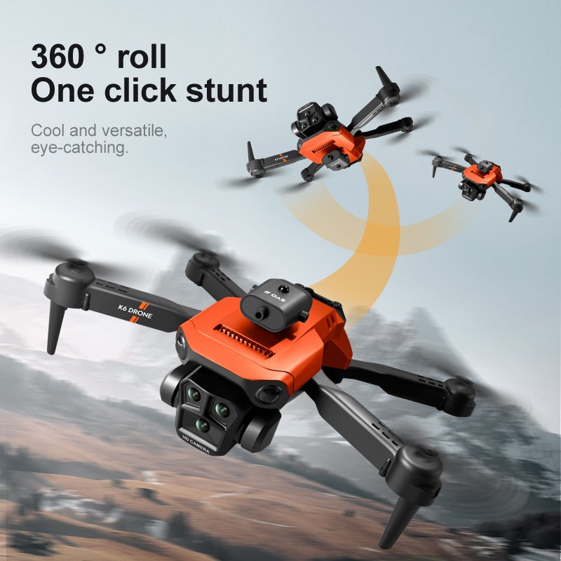 Led Light High Quality Video Rugged Personal Cheap Mini K6 Max Drone 4K Camera Free Shipping