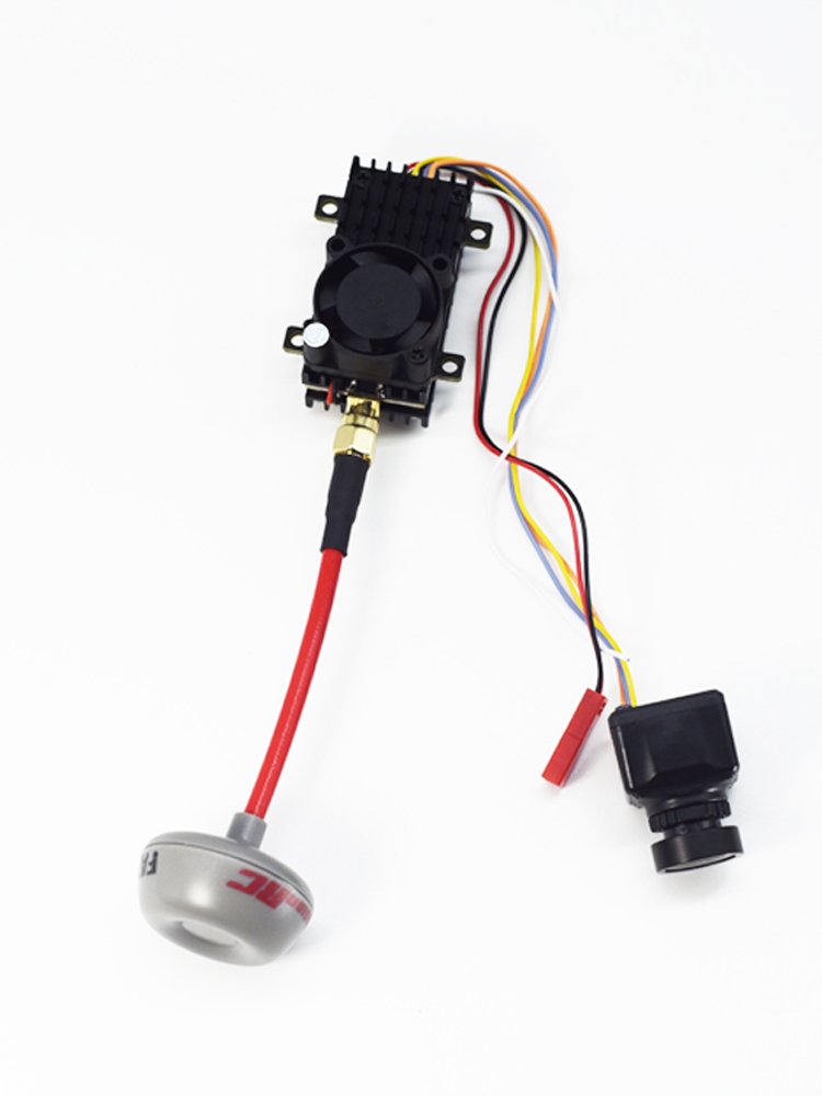 FPV Camera 1200TVL Video Camera 2.5mm Lens with New 2W VTX Analog Transmitter+5.8Ghz 40CH 800 x 480 IPS Drone Receiver Monitor