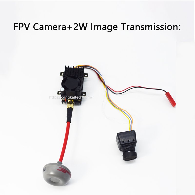 FPV Camera 1200TVL Video Camera 2.5mm Lens with New 2W VTX Analog Transmitter+5.8Ghz 40CH 800 x 480 IPS Drone Receiver Monitor
