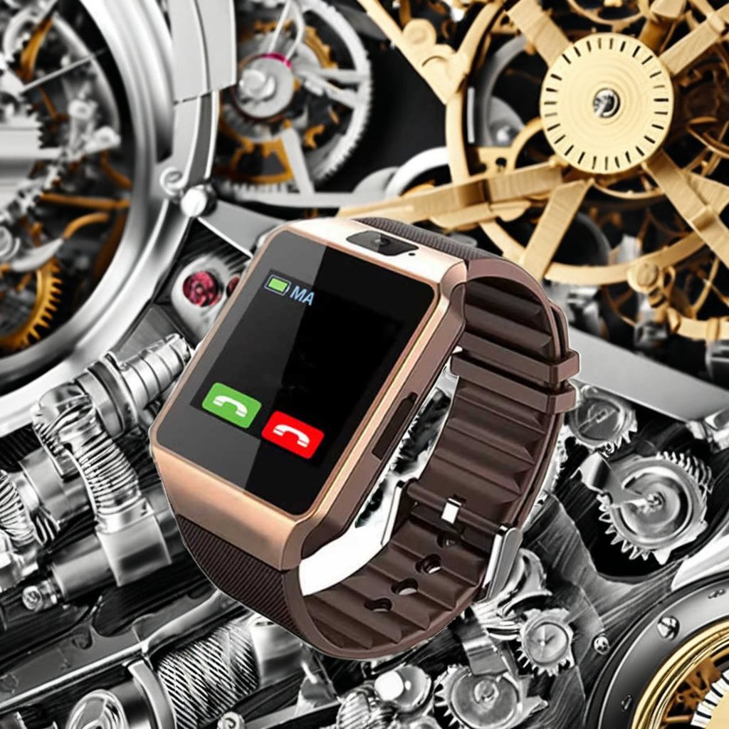 DZ09 Unisex Smart Watch with Analog Dial Display 20mm Acrylic Band Mobile Phone Camera Alarm Feature Sim Card-Hot Sell