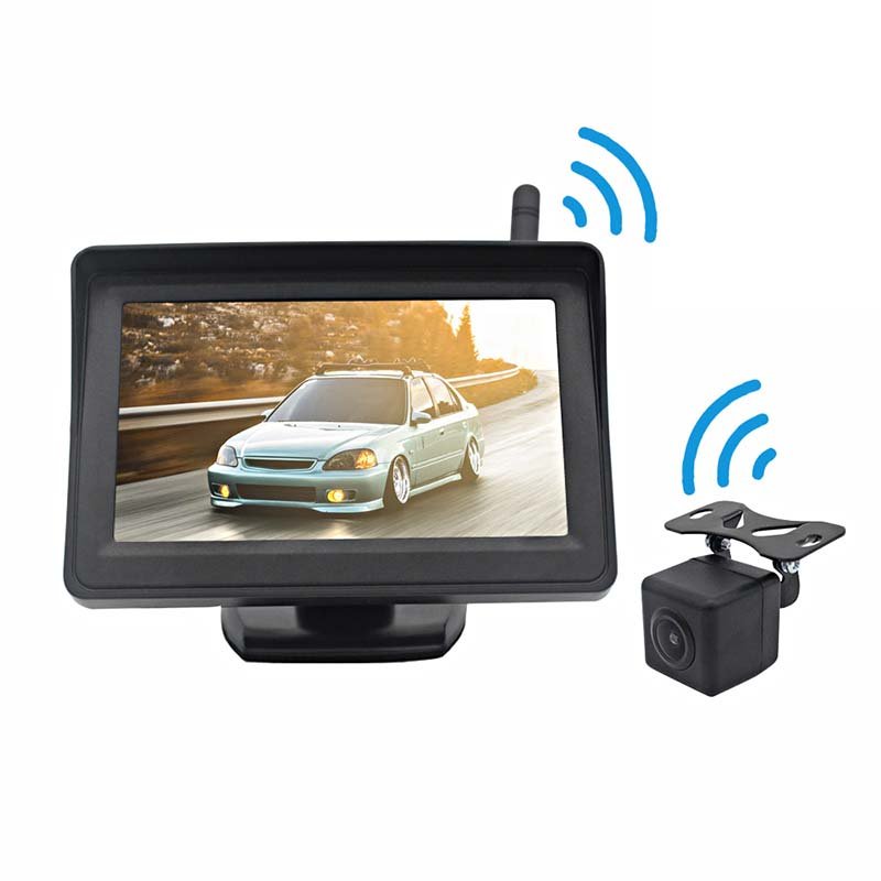 Bus Car Wireless Camera with Monitor Analog Signal 4.3inch LCD/TFT Rearview Reverse Backup Cameras Wireless Truck Camera Monitor