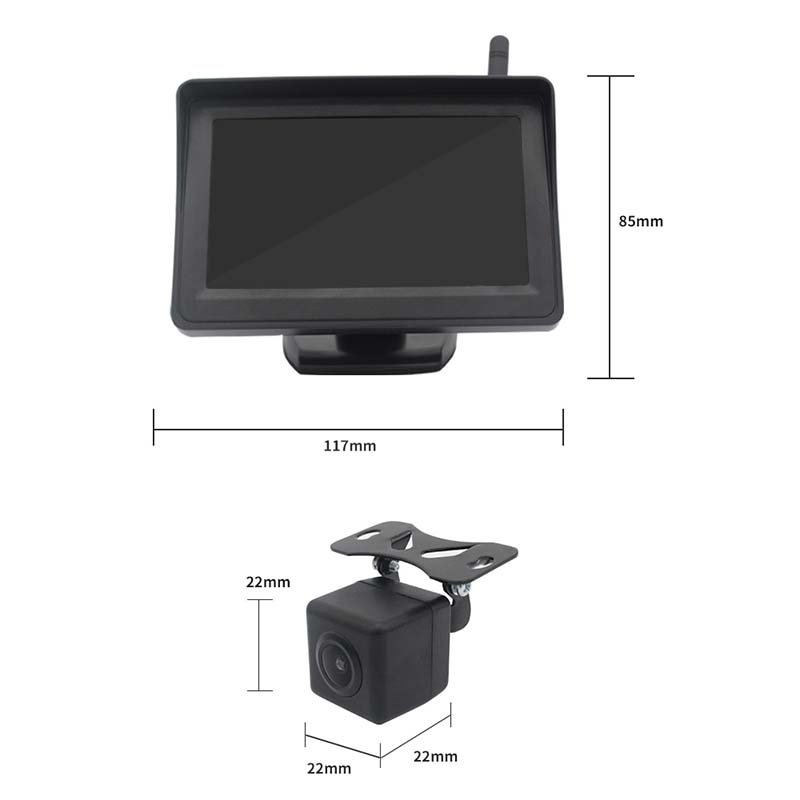 Bus Car Wireless Camera with Monitor Analog Signal 4.3inch LCD/TFT Rearview Reverse Backup Cameras Wireless Truck Camera Monitor