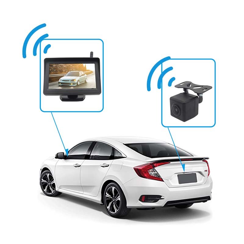 Bus Car Wireless Camera with Monitor Analog Signal 4.3inch LCD/TFT Rearview Reverse Backup Cameras Wireless Truck Camera Monitor