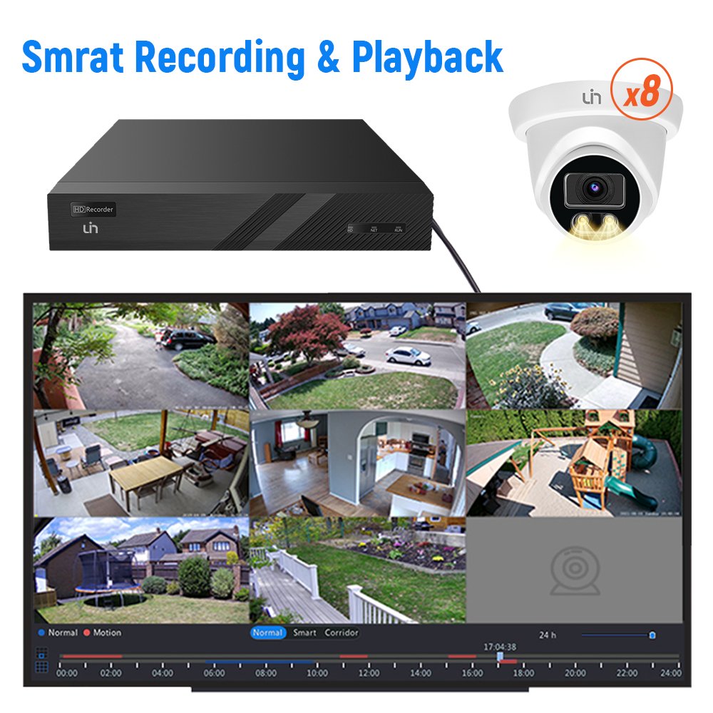 Manufacturer Price AHD 5MP Analog Camera Kit 8ch DVR 4-IN-1 Coaxial ColorVu Fixed Turret Camera CCTV Security System