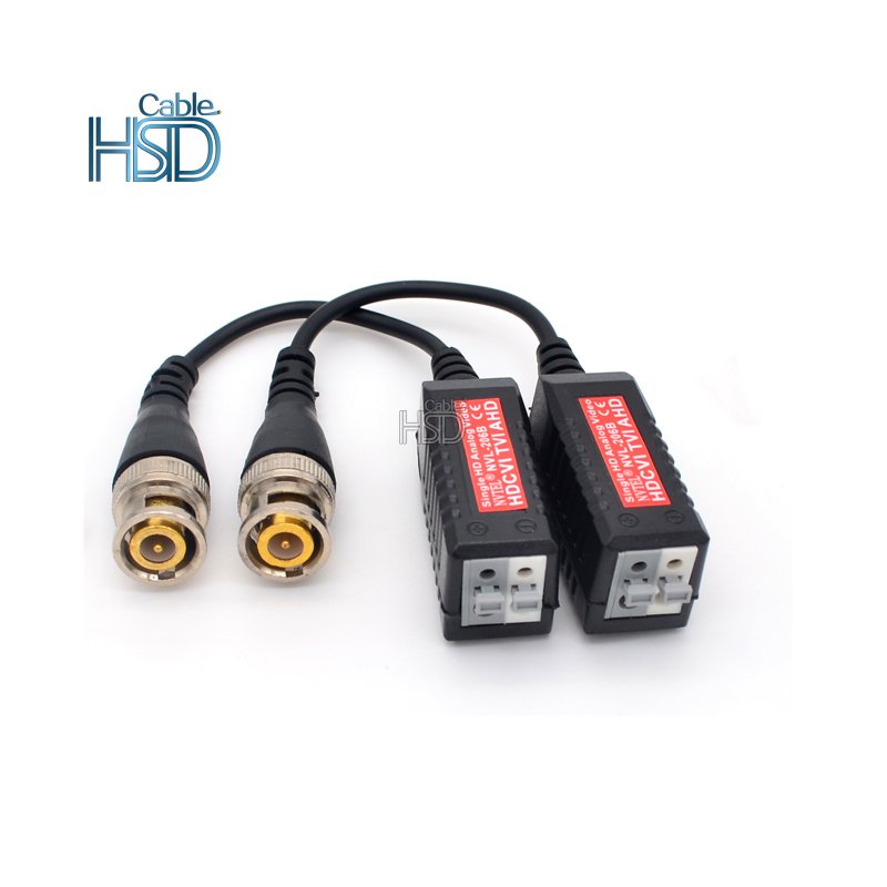 Single HD Analog BNC Video Balun Audio For CCTV Camera Full Hdcvi HDCVI TVI AHD Video Balun Connector