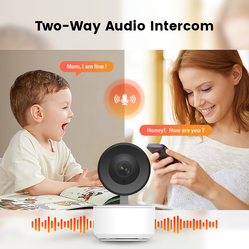 Indoor home security tuya smart wifi pet baby camera 128G SD card & cloud storage p2p ip wireless baby monitor camera