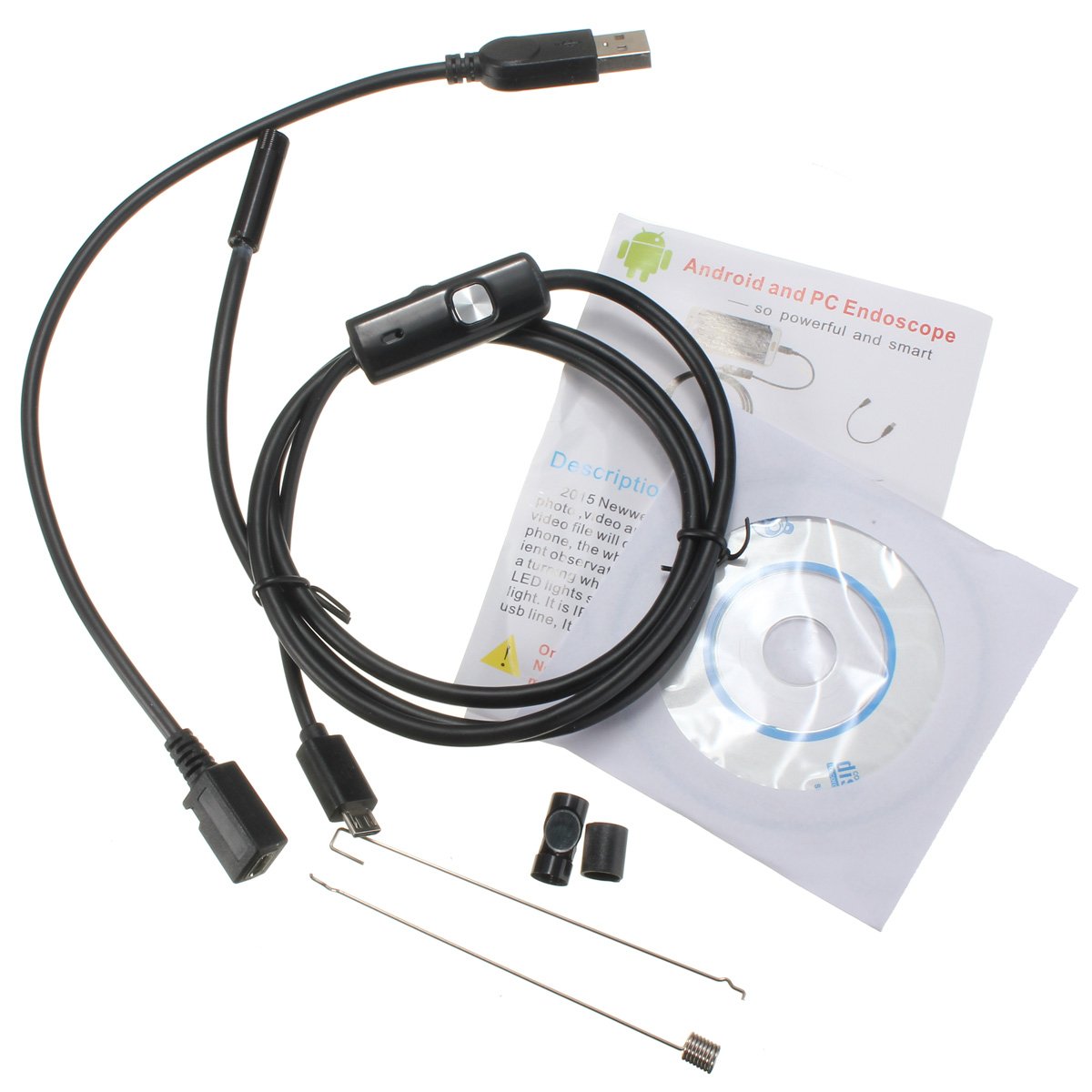 bulk 5.5mm 1.5meter soft cable mini analog endoscopy usb camera usb snake inspection camera