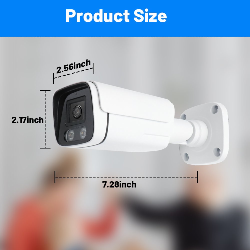 WESECUU factory Price Metal Warm Light Bullet DVR Video Surveillance Outdoor 2MP video surveillance AHD CCTV Camera