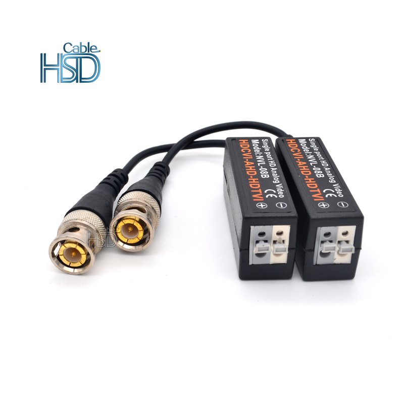 Single Port HD Analog BNC Video Balun Audio For CCTV Camera Full Hdcvi HDCVI TVI AHD Video Balun Connector