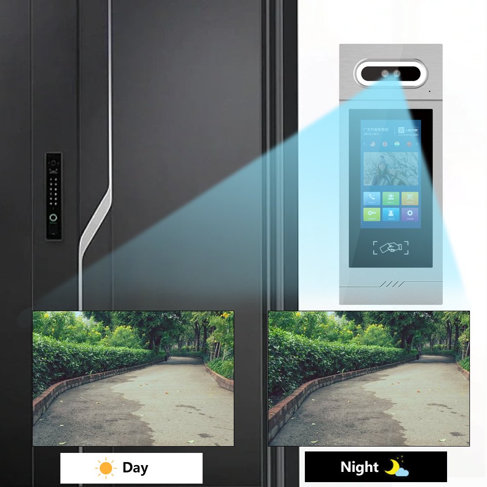 Ip Intercom Linux Video Intercom System 7Inch Touch Screen Tcp/Ip Ntercom Multi-Language Apartment Ip Video Intercom Kit