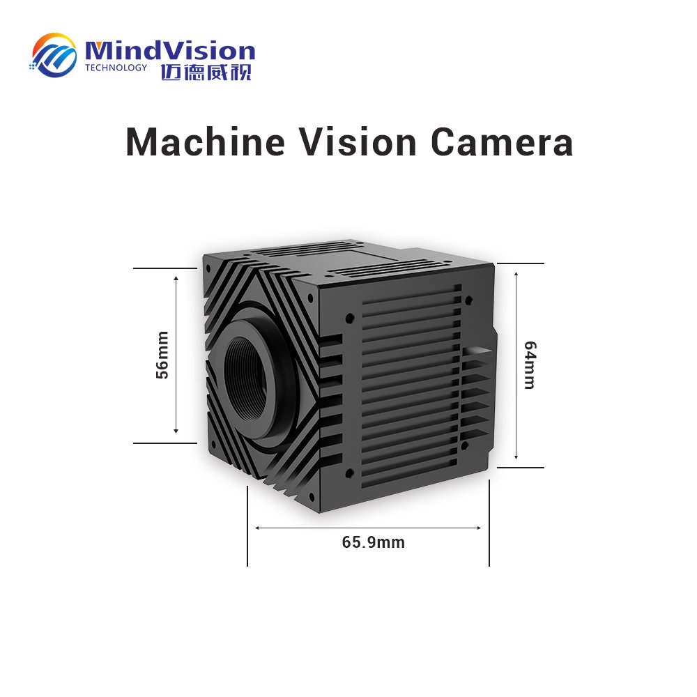 MindVision High Speed 10GigE Industrial Camera 164FPS 2/3'' Digital camera CMOS Global Shutter Area Scan Machine Vision C-Mount