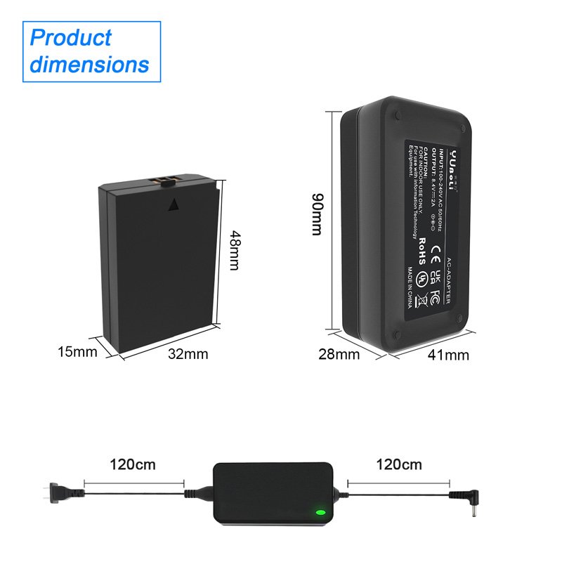 Dummy Battery Kit DR-E10 LP-E10 For Canon Camera External Power Adapter