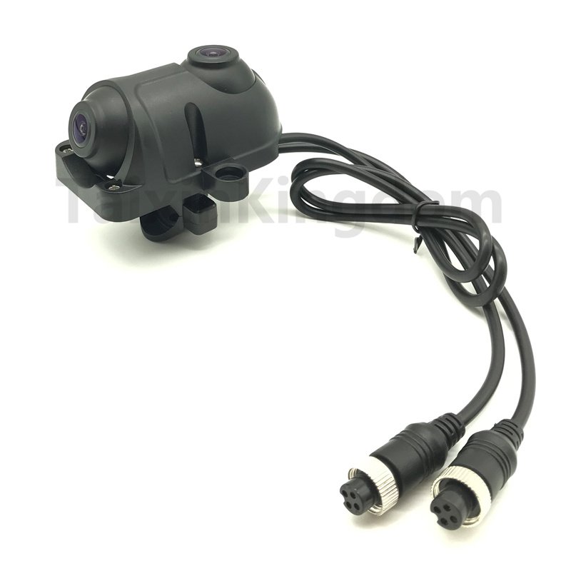 Poland dual lens waterproof night vision analog camera AHD/SONY/CMOS dual mode truck monitoring probe NTSC/PAL system