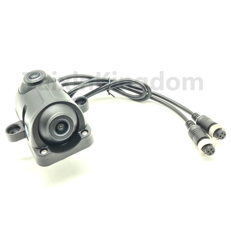 Poland dual lens waterproof night vision analog camera AHD/SONY/CMOS dual mode truck monitoring probe NTSC/PAL system