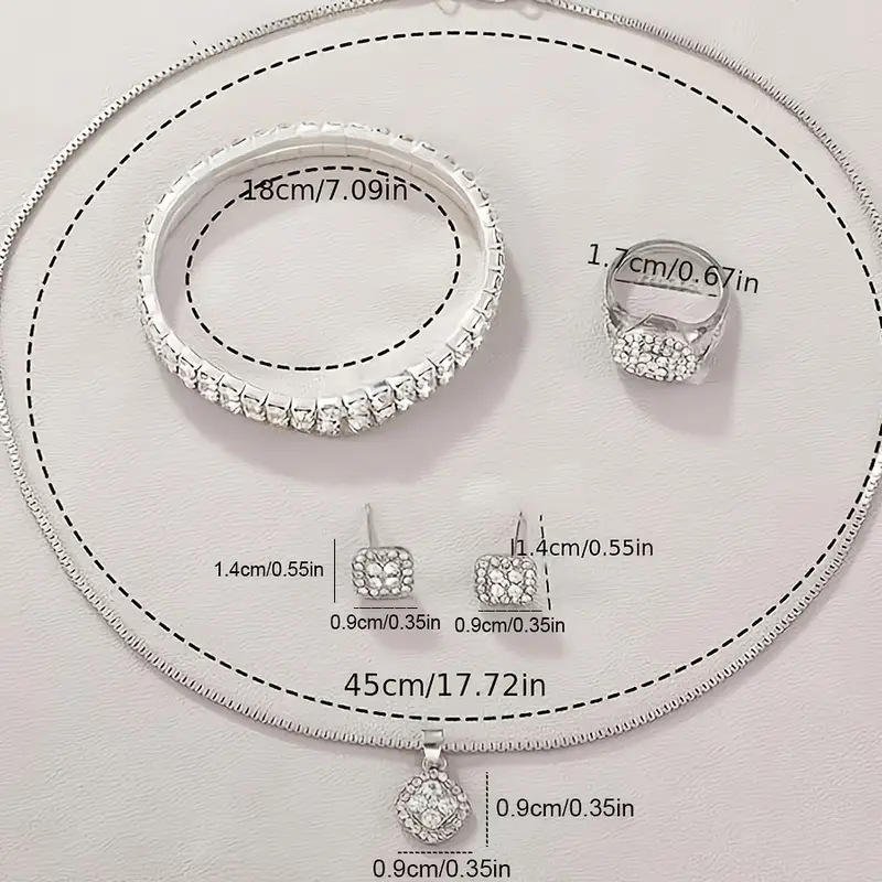 New products Valentines Day Gift 6PCS Set Women Luxury Fashion Quartz Watch Necklace Jewelry Set Wristwatches Dress Clock