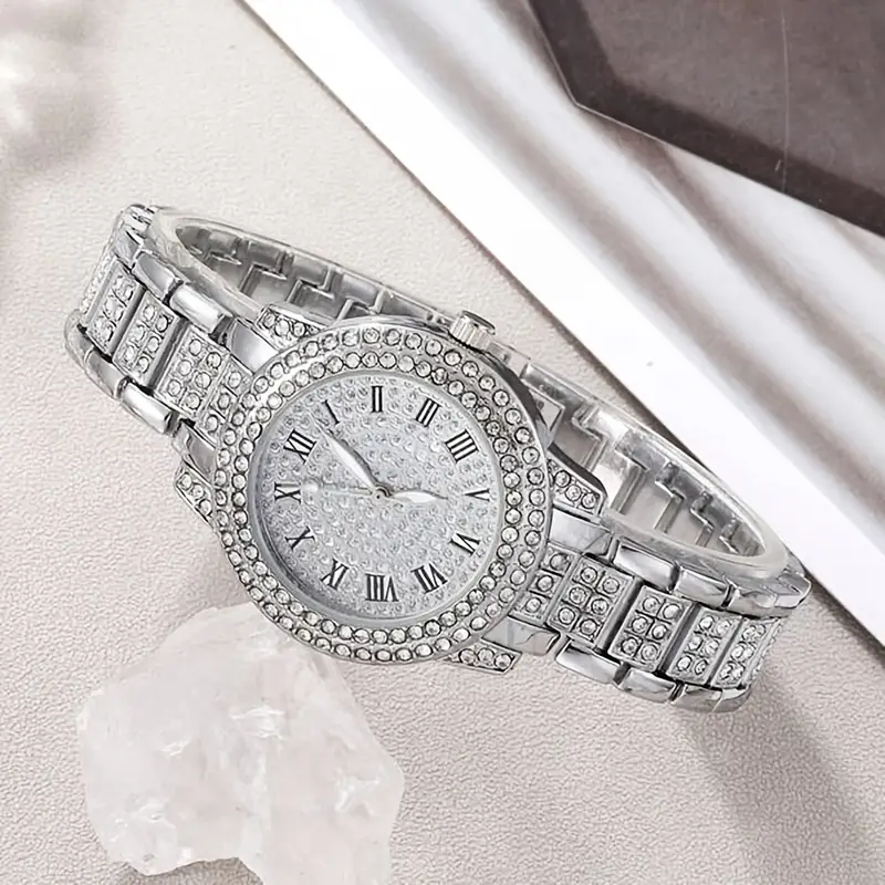 New products Valentines Day Gift 6PCS Set Women Luxury Fashion Quartz Watch Necklace Jewelry Set Wristwatches Dress Clock
