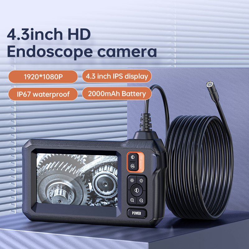 C30-M 4.3'' IPS Screen Automotive Borescope Analog Camera Scope Industrial Sewer Camera Building Pipe Pipeline Inspection camera