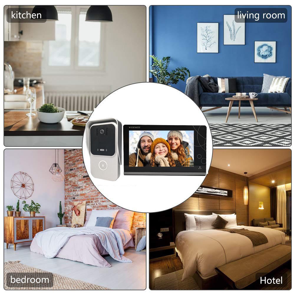 2-Wire Night Vision Smart video intercom 7 Inch Screen Home Video Intercom For Villa