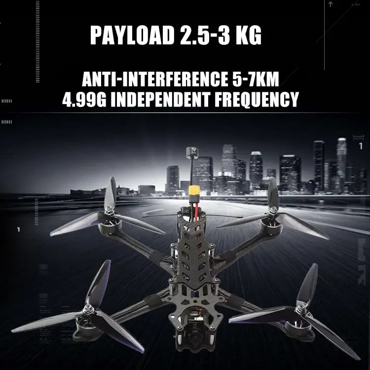 UFlight Piranha 7 inch 1.6W 2.5W for Professional Longrange Racing drone BNF PNP RTF with analog video transmission UAV
