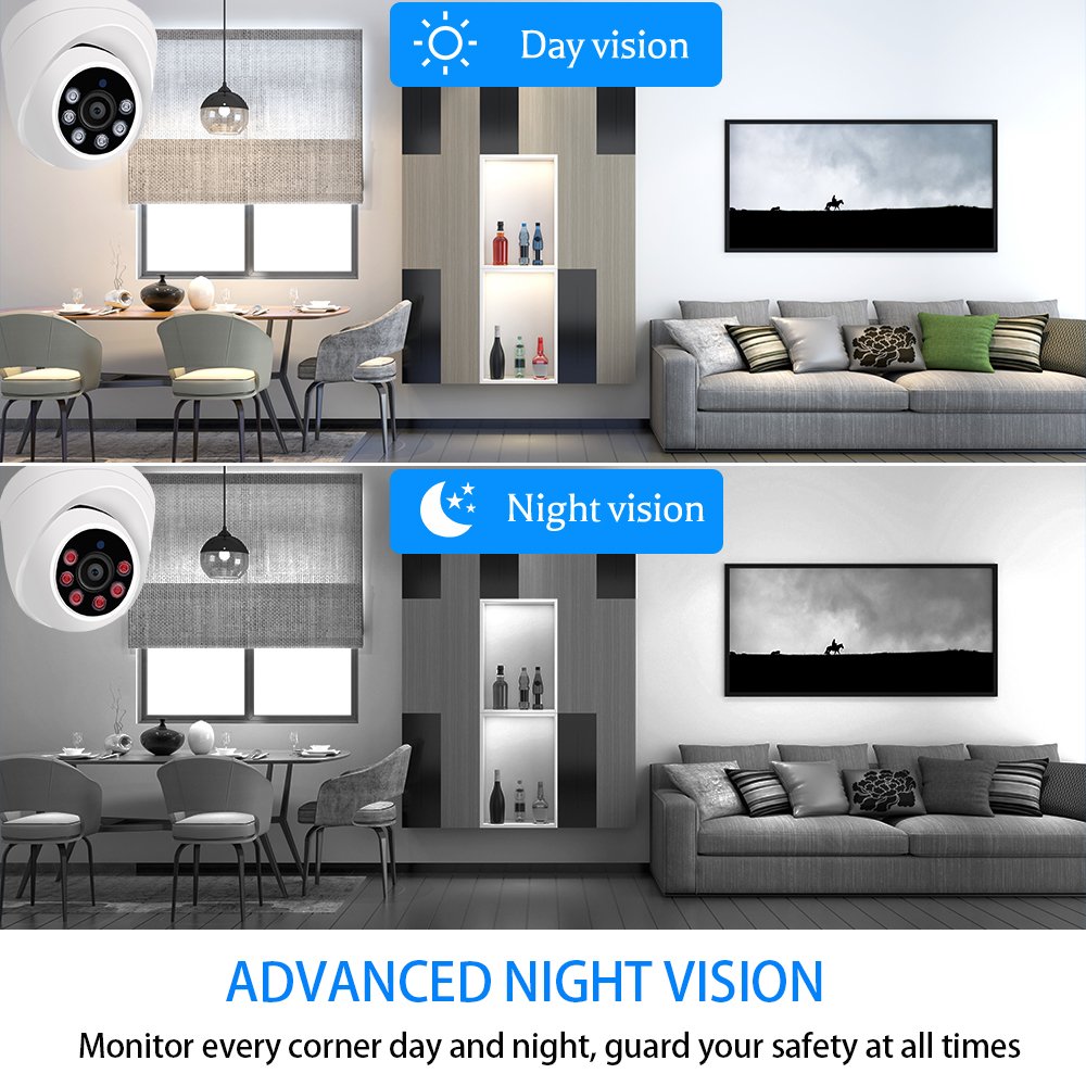 Night VISION Indoor Camera Analog Camera Dome Camera Starlight AHD Camera H.265 Indoor Cctv DVR Support 2MP / 5MP / 8MP 2 Years