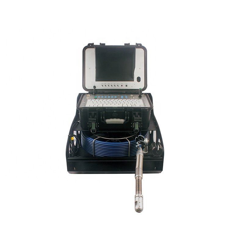 2024 New Design HD Color Self Leveling Sewer Camera Head Fiberglass Push Wire Industrial Drainage Inspection Camera