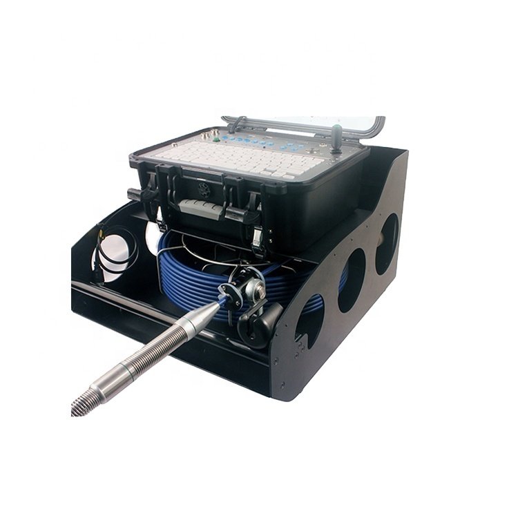 2024 New Design HD Color Self Leveling Sewer Camera Head Fiberglass Push Wire Industrial Drainage Inspection Camera